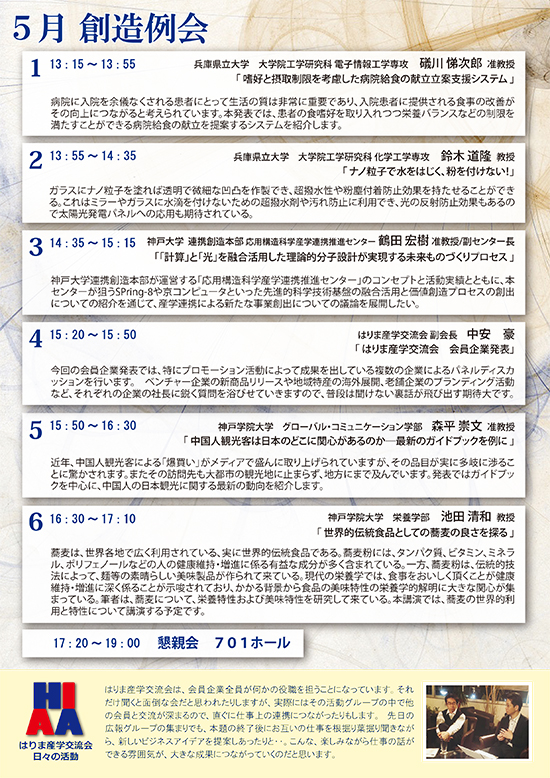 2016年5月創造例会ウラ