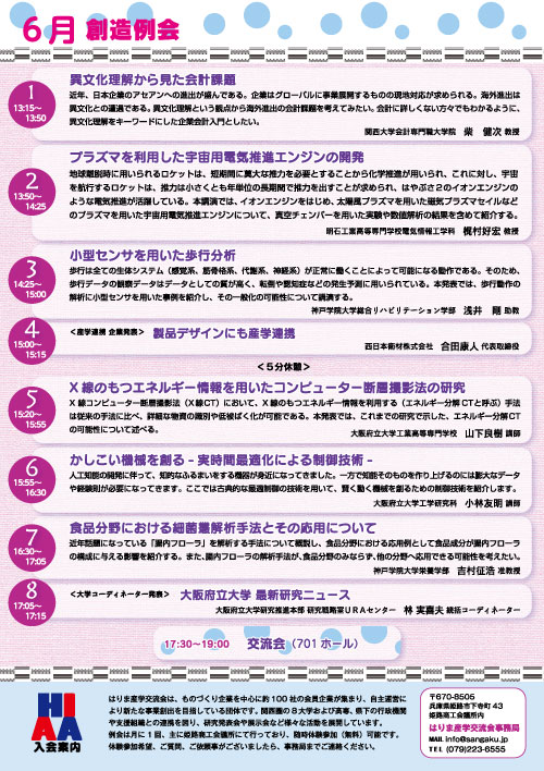 創造例会　6月裏